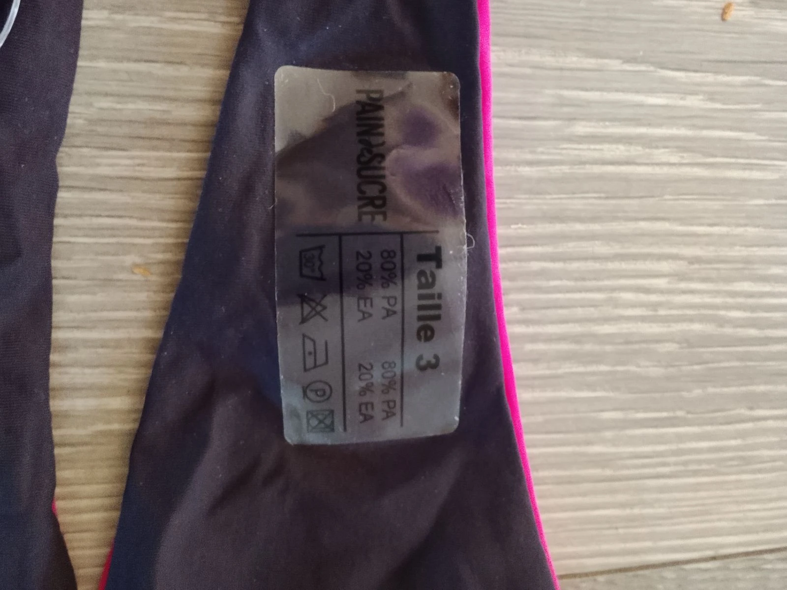 🏖️ Ideaal voor deze zomer Pain de Sucre Maat 3 oftewel 40 tweedelig omkeerbaar badpak fuchsia en bruin Nieuw met etiket 🏖️ – photo 5